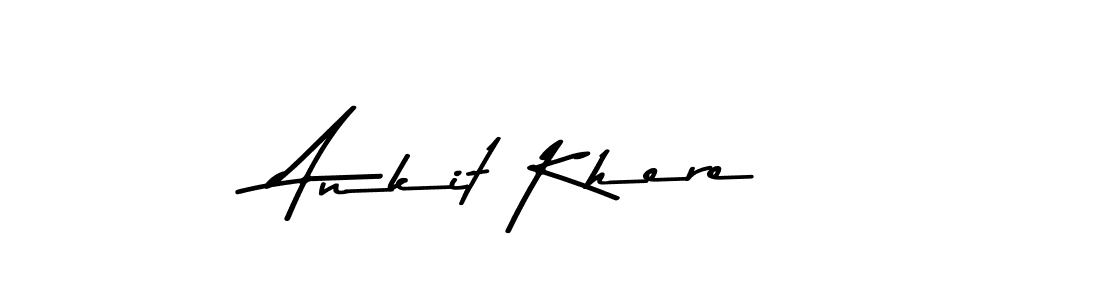 Use a signature maker to create a handwritten signature online. With this signature software, you can design (Asem Kandis PERSONAL USE) your own signature for name Ankit Khere. Ankit Khere signature style 9 images and pictures png