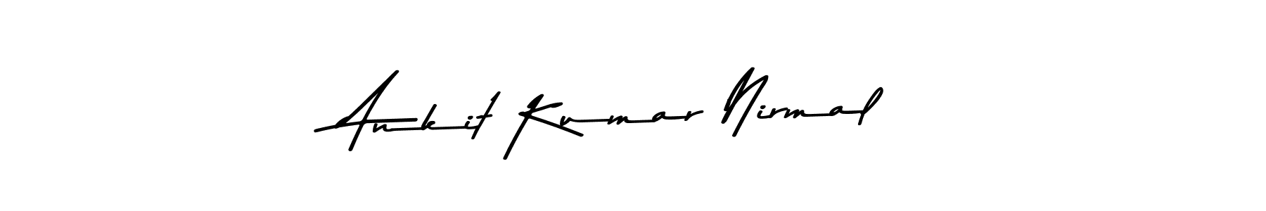 Use a signature maker to create a handwritten signature online. With this signature software, you can design (Asem Kandis PERSONAL USE) your own signature for name Ankit Kumar Nirmal. Ankit Kumar Nirmal signature style 9 images and pictures png