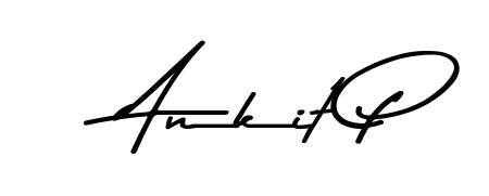 Generate high-definition signature styles for Ankit P. The Asem Kandis PERSONAL USE typeface ensures crisp legibility and sophisticated design. Ankit P signature style 9 images and pictures png