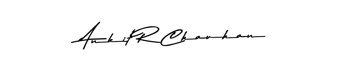 Ankit R Chauhan stylish signature style. Best Handwritten Sign (Asem Kandis PERSONAL USE) for my name. Handwritten Signature Collection Ideas for my name Ankit R Chauhan. Ankit R Chauhan signature style 9 images and pictures png