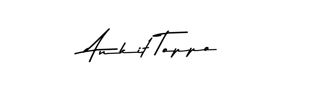 Ankit Toppo stylish signature style. Best Handwritten Sign (Asem Kandis PERSONAL USE) for my name. Handwritten Signature Collection Ideas for my name Ankit Toppo. Ankit Toppo signature style 9 images and pictures png