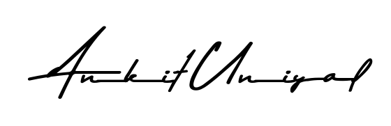 Make your name Ankit Uniyal memorable on every contract using Asem Kandis PERSONAL USE autograph style. Instant transparent background export available. Ankit Uniyal signature style 9 images and pictures png