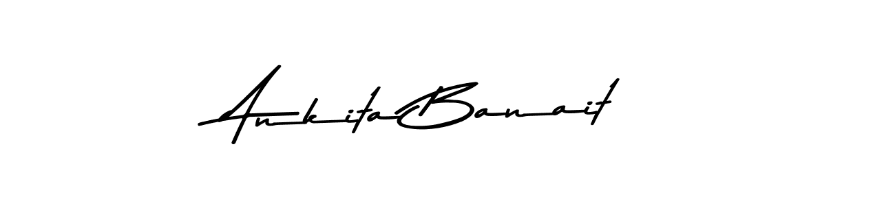 Create a beautiful signature design for name Ankita Banait. With this signature (Asem Kandis PERSONAL USE) fonts, you can make a handwritten signature for free. Ankita Banait signature style 9 images and pictures png