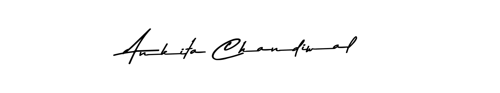 Create a beautiful signature design for name Ankita Chandiwal. With this signature (Asem Kandis PERSONAL USE) fonts, you can make a handwritten signature for free. Ankita Chandiwal signature style 9 images and pictures png