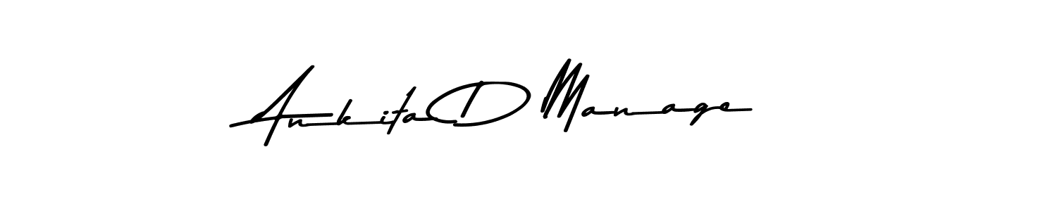 Use a signature maker to create a handwritten signature online. With this signature software, you can design (Asem Kandis PERSONAL USE) your own signature for name Ankita D Manage. Ankita D Manage signature style 9 images and pictures png