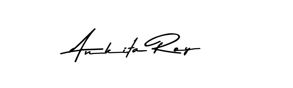 How to make Ankita Roy name signature. Use Asem Kandis PERSONAL USE style for creating short signs online. This is the latest handwritten sign. Ankita Roy signature style 9 images and pictures png