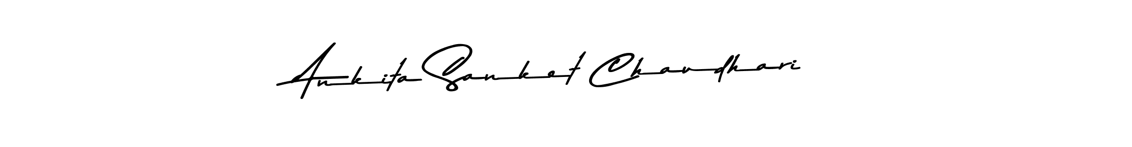 Create a beautiful signature design for name Ankita Sanket Chaudhari. With this signature (Asem Kandis PERSONAL USE) fonts, you can make a handwritten signature for free. Ankita Sanket Chaudhari signature style 9 images and pictures png