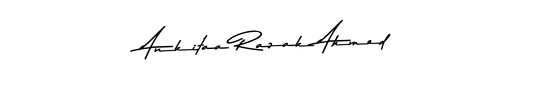 Design your own signature with our free online signature maker. With this signature software, you can create a handwritten (Asem Kandis PERSONAL USE) signature for name Ankitaa Razak Ahmed. Ankitaa Razak Ahmed signature style 9 images and pictures png