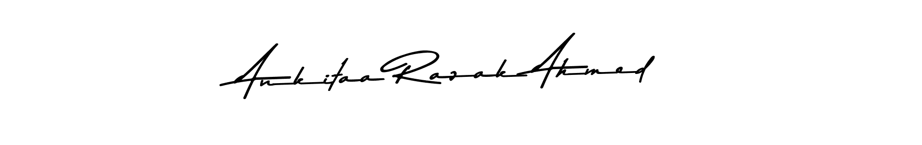 Design your own signature with our free online signature maker. With this signature software, you can create a handwritten (Asem Kandis PERSONAL USE) signature for name Ankitaa Razak Ahmed. Ankitaa Razak Ahmed signature style 9 images and pictures png