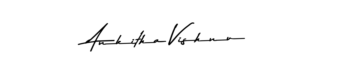 Use a signature maker to create a handwritten signature online. With this signature software, you can design (Asem Kandis PERSONAL USE) your own signature for name Ankitha Vishnu. Ankitha Vishnu signature style 9 images and pictures png