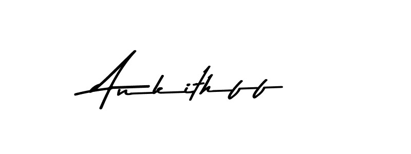 Create a beautiful signature design for name Ankithff. With this signature (Asem Kandis PERSONAL USE) fonts, you can make a handwritten signature for free. Ankithff signature style 9 images and pictures png