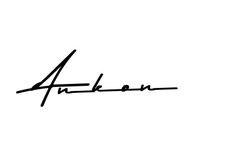 You should practise on your own different ways (Asem Kandis PERSONAL USE) to write your name (Ankon) in signature. don't let someone else do it for you. Ankon signature style 9 images and pictures png