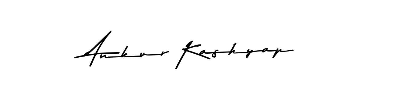 How to make Ankur Kashyap name signature. Use Asem Kandis PERSONAL USE style for creating short signs online. This is the latest handwritten sign. Ankur Kashyap signature style 9 images and pictures png