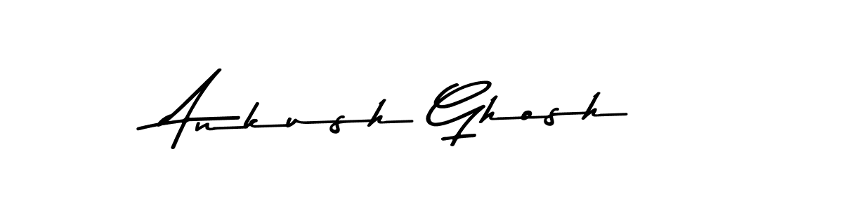 How to make Ankush Ghosh name signature. Use Asem Kandis PERSONAL USE style for creating short signs online. This is the latest handwritten sign. Ankush Ghosh signature style 9 images and pictures png