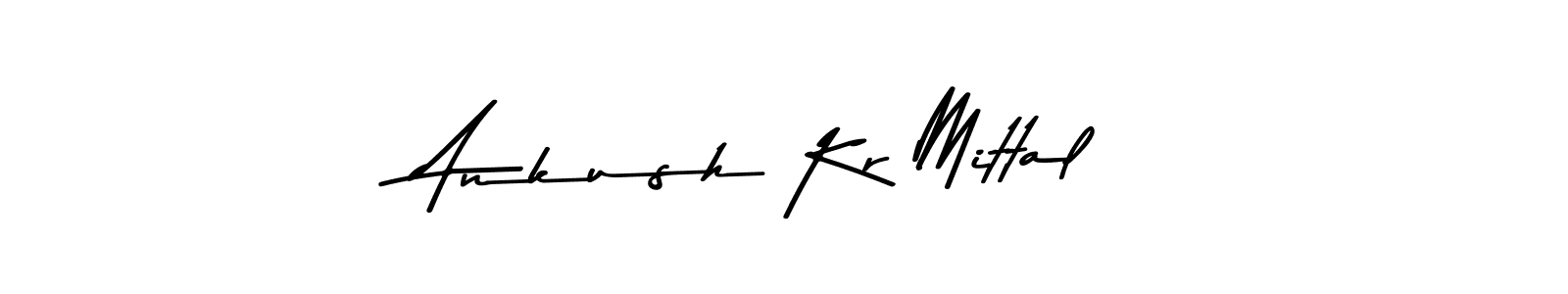 Make a beautiful signature design for name Ankush Kr Mittal. With this signature (Asem Kandis PERSONAL USE) style, you can create a handwritten signature for free. Ankush Kr Mittal signature style 9 images and pictures png