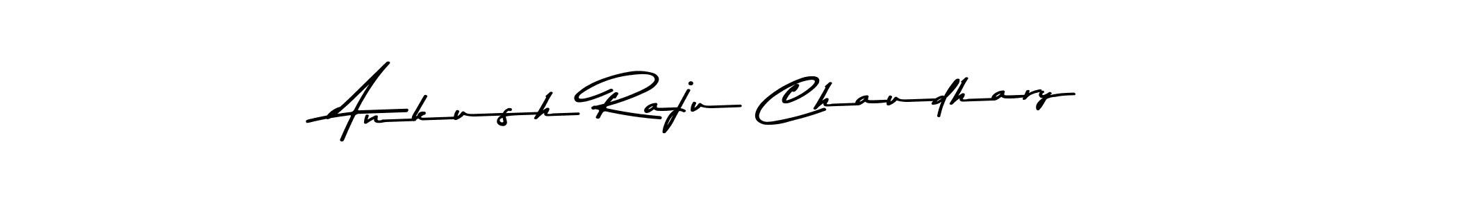 How to make Ankush Raju Chaudhary name signature. Use Asem Kandis PERSONAL USE style for creating short signs online. This is the latest handwritten sign. Ankush Raju Chaudhary signature style 9 images and pictures png