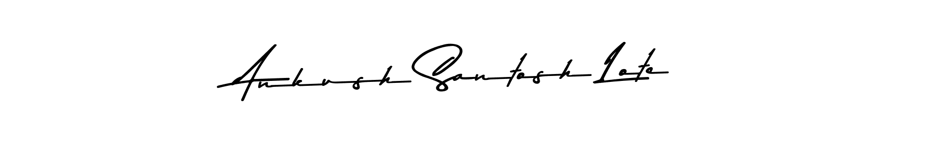 Make a beautiful signature design for name Ankush Santosh Lote. With this signature (Asem Kandis PERSONAL USE) style, you can create a handwritten signature for free. Ankush Santosh Lote signature style 9 images and pictures png