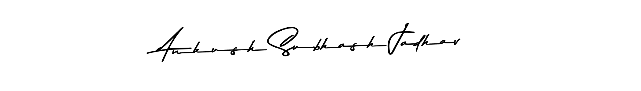 How to make Ankush Subhash Jadhav name signature. Use Asem Kandis PERSONAL USE style for creating short signs online. This is the latest handwritten sign. Ankush Subhash Jadhav signature style 9 images and pictures png