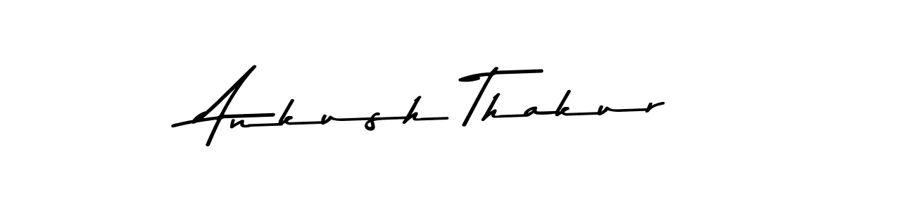 Create a beautiful signature design for name Ankush Thakur. With this signature (Asem Kandis PERSONAL USE) fonts, you can make a handwritten signature for free. Ankush Thakur signature style 9 images and pictures png