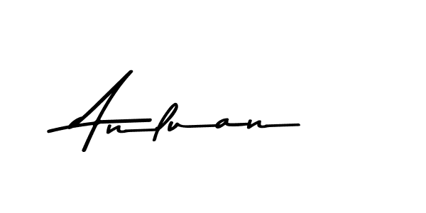 How to make Anluan name signature. Use Asem Kandis PERSONAL USE style for creating short signs online. This is the latest handwritten sign. Anluan signature style 9 images and pictures png