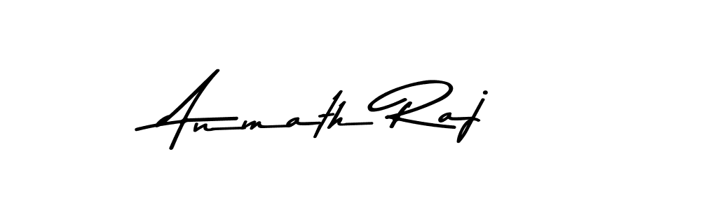 How to make Anmath Raj name signature. Use Asem Kandis PERSONAL USE style for creating short signs online. This is the latest handwritten sign. Anmath Raj signature style 9 images and pictures png