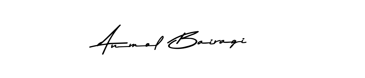 How to make Anmol  Bairagi name signature. Use Asem Kandis PERSONAL USE style for creating short signs online. This is the latest handwritten sign. Anmol  Bairagi signature style 9 images and pictures png
