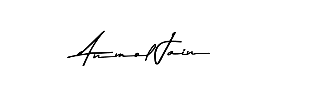 Create a beautiful signature design for name Anmol Jain. With this signature (Asem Kandis PERSONAL USE) fonts, you can make a handwritten signature for free. Anmol Jain signature style 9 images and pictures png