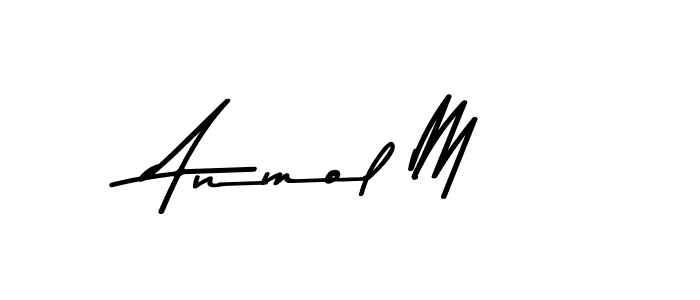 How to Draw Anmol M signature style? Asem Kandis PERSONAL USE is a latest design signature styles for name Anmol M. Anmol M signature style 9 images and pictures png