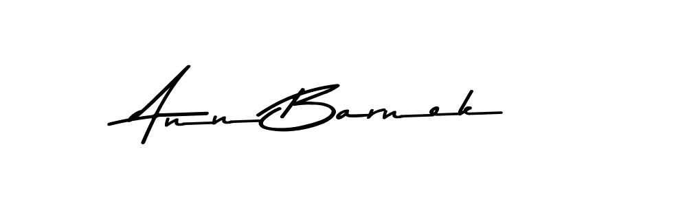 How to make Ann Barnek name signature. Use Asem Kandis PERSONAL USE style for creating short signs online. This is the latest handwritten sign. Ann Barnek signature style 9 images and pictures png