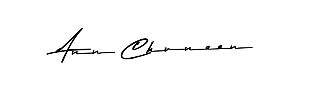 Use a signature maker to create a handwritten signature online. With this signature software, you can design (Asem Kandis PERSONAL USE) your own signature for name Ann Chuneen. Ann Chuneen signature style 9 images and pictures png