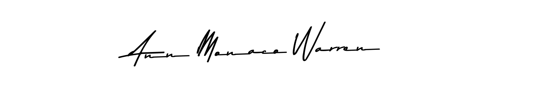 if you are searching for the best signature style for your name Ann Monaco Warren. so please give up your signature search. here we have designed multiple signature styles  using Asem Kandis PERSONAL USE. Ann Monaco Warren signature style 9 images and pictures png