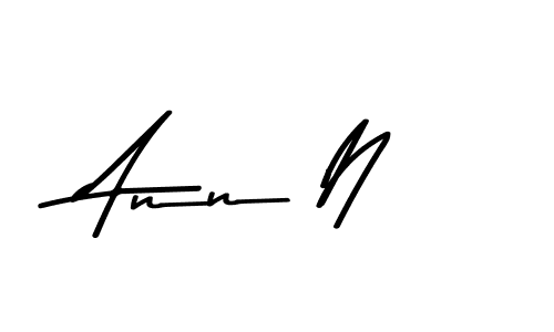 How to make Ann N name signature. Use Asem Kandis PERSONAL USE style for creating short signs online. This is the latest handwritten sign. Ann N signature style 9 images and pictures png