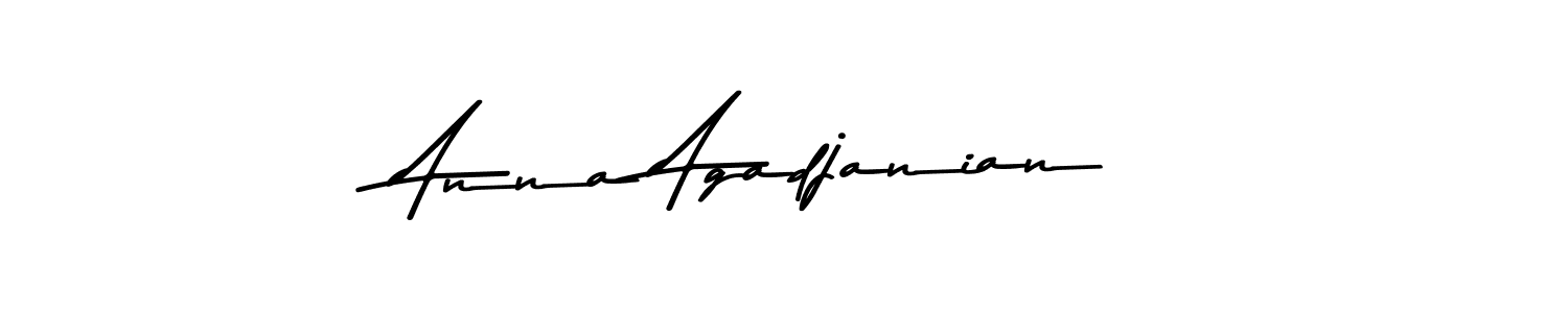 This is the best signature style for the Anna Agadjanian name. Also you like these signature font (Asem Kandis PERSONAL USE). Mix name signature. Anna Agadjanian signature style 9 images and pictures png