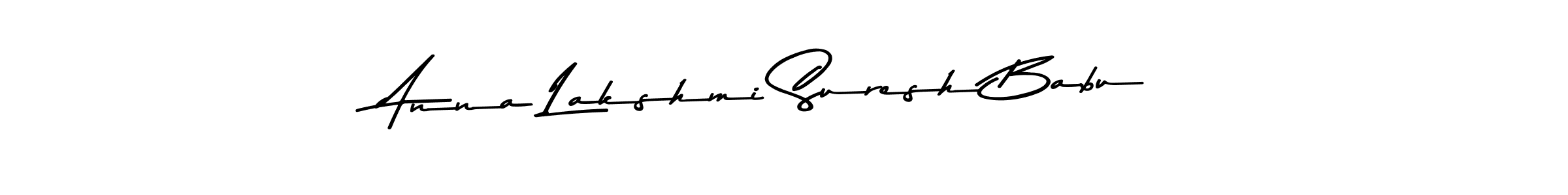 Design your own signature with our free online signature maker. With this signature software, you can create a handwritten (Asem Kandis PERSONAL USE) signature for name Anna Lakshmi Suresh Babu. Anna Lakshmi Suresh Babu signature style 9 images and pictures png