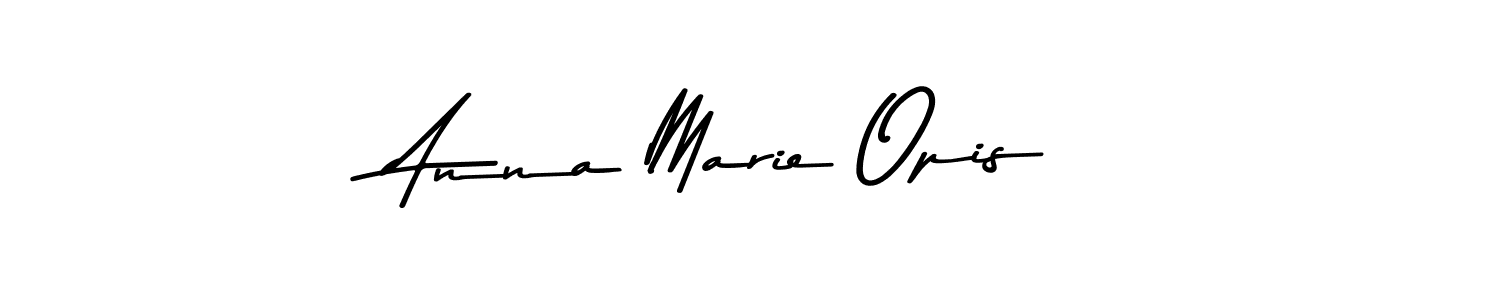 Anna Marie Opis stylish signature style. Best Handwritten Sign (Asem Kandis PERSONAL USE) for my name. Handwritten Signature Collection Ideas for my name Anna Marie Opis. Anna Marie Opis signature style 9 images and pictures png