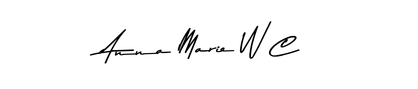 How to Draw Anna Marie W C signature style? Asem Kandis PERSONAL USE is a latest design signature styles for name Anna Marie W C. Anna Marie W C signature style 9 images and pictures png