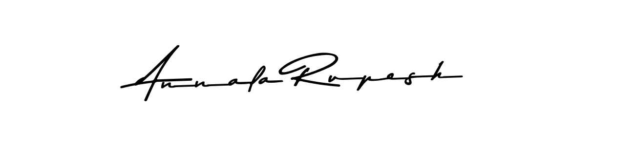 Design your own signature with our free online signature maker. With this signature software, you can create a handwritten (Asem Kandis PERSONAL USE) signature for name Annala Rupesh. Annala Rupesh signature style 9 images and pictures png