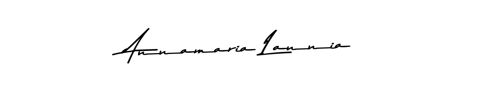 How to make Annamaria Lannia name signature. Use Asem Kandis PERSONAL USE style for creating short signs online. This is the latest handwritten sign. Annamaria Lannia signature style 9 images and pictures png