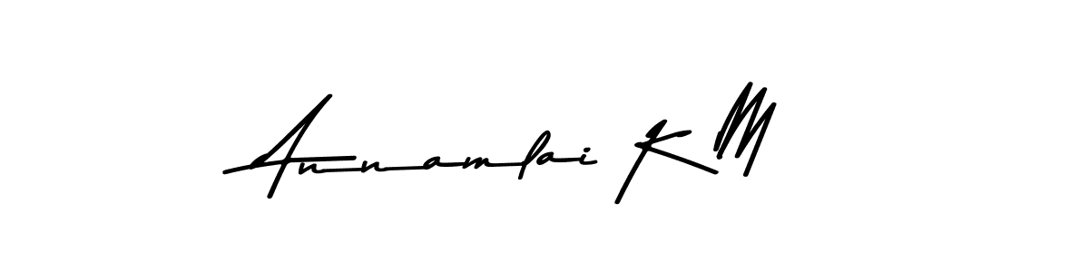 if you are searching for the best signature style for your name Annamlai K M. so please give up your signature search. here we have designed multiple signature styles  using Asem Kandis PERSONAL USE. Annamlai K M signature style 9 images and pictures png