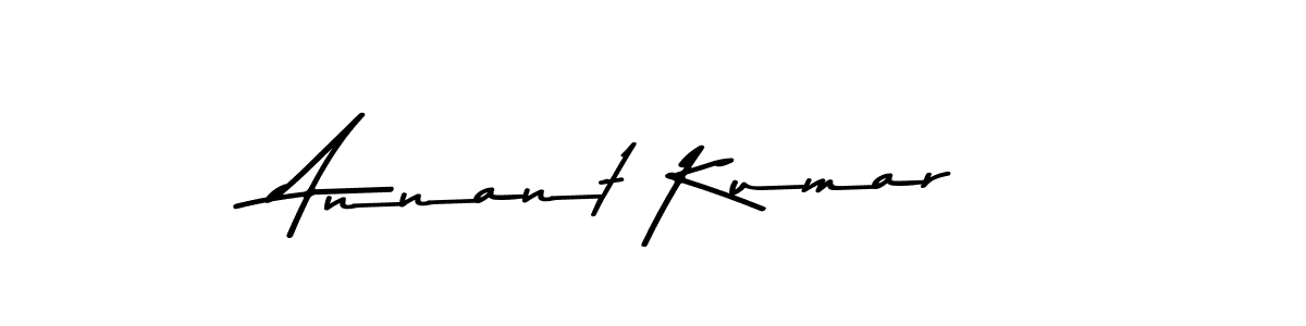 Use a signature maker to create a handwritten signature online. With this signature software, you can design (Asem Kandis PERSONAL USE) your own signature for name Annant Kumar. Annant Kumar signature style 9 images and pictures png