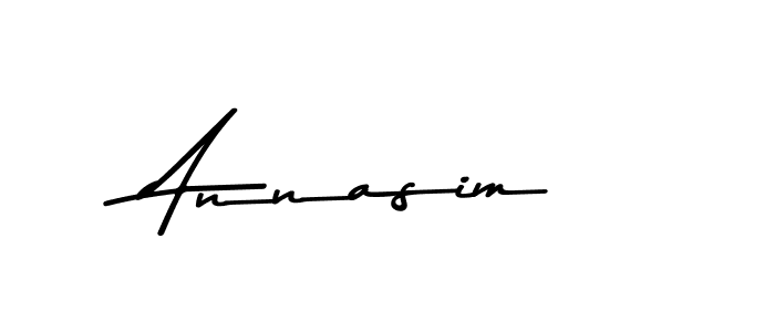 Create a beautiful signature design for name Annasim. With this signature (Asem Kandis PERSONAL USE) fonts, you can make a handwritten signature for free. Annasim signature style 9 images and pictures png