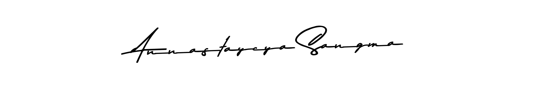 Design your own signature with our free online signature maker. With this signature software, you can create a handwritten (Asem Kandis PERSONAL USE) signature for name Annastaycya Sangma. Annastaycya Sangma signature style 9 images and pictures png