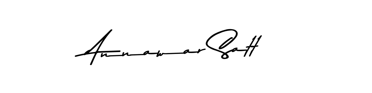 Design your own signature with our free online signature maker. With this signature software, you can create a handwritten (Asem Kandis PERSONAL USE) signature for name Annawar Satt. Annawar Satt signature style 9 images and pictures png