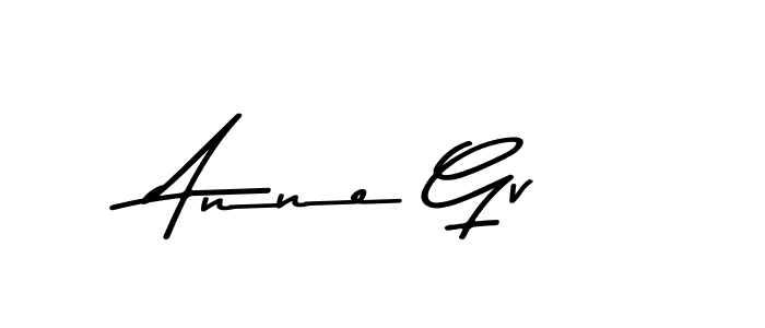 Create a beautiful signature design for name Anne Gv. With this signature (Asem Kandis PERSONAL USE) fonts, you can make a handwritten signature for free. Anne Gv signature style 9 images and pictures png