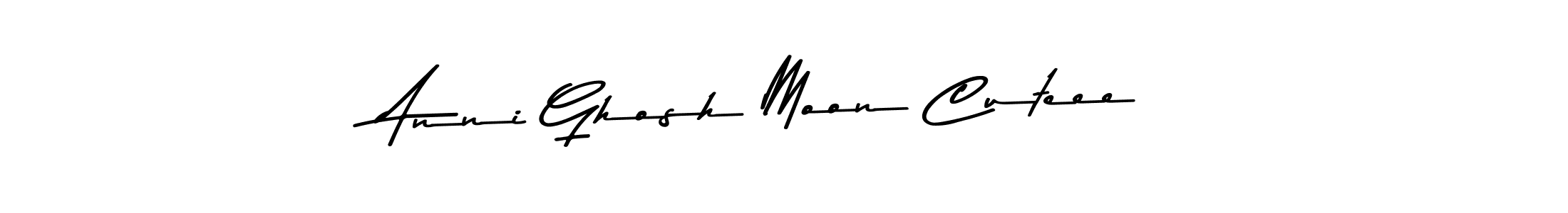 Design your own signature with our free online signature maker. With this signature software, you can create a handwritten (Asem Kandis PERSONAL USE) signature for name Anni Ghosh Moon Cuteee. Anni Ghosh Moon Cuteee signature style 9 images and pictures png