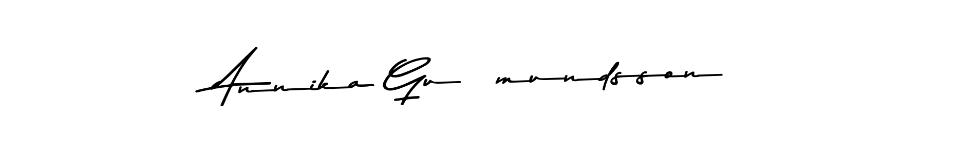 This is the best signature style for the Annika Guðmundsson name. Also you like these signature font (Asem Kandis PERSONAL USE). Mix name signature. Annika Guðmundsson signature style 9 images and pictures png