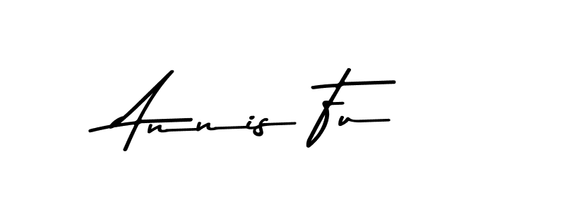 Design your own signature with our free online signature maker. With this signature software, you can create a handwritten (Asem Kandis PERSONAL USE) signature for name Annis Fu. Annis Fu signature style 9 images and pictures png