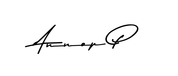 Design your own signature with our free online signature maker. With this signature software, you can create a handwritten (Asem Kandis PERSONAL USE) signature for name Annop P. Annop P signature style 9 images and pictures png