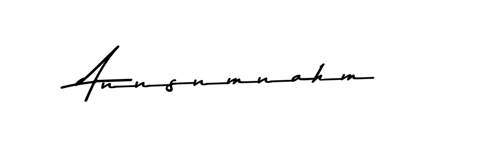 Create a beautiful signature design for name Annsnmnahm. With this signature (Asem Kandis PERSONAL USE) fonts, you can make a handwritten signature for free. Annsnmnahm signature style 9 images and pictures png