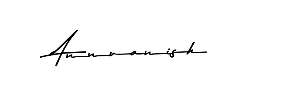 Design your own signature with our free online signature maker. With this signature software, you can create a handwritten (Asem Kandis PERSONAL USE) signature for name Annuanish. Annuanish signature style 9 images and pictures png